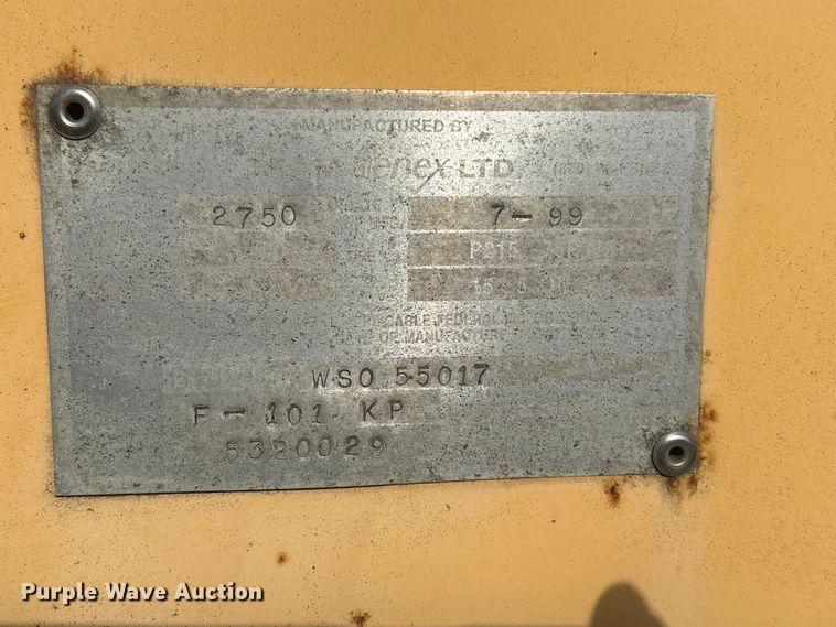 image for item FG2873 1999 Vermac F-101KP manhole support trailer