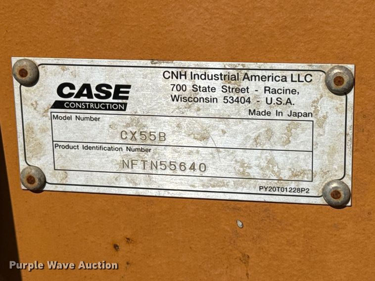 image for item FH6597 2015 Case CX55B mini excavator