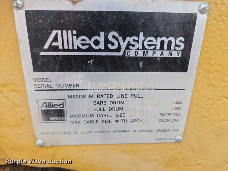 image for item FH6600 Allied Systems W3C dozer winch