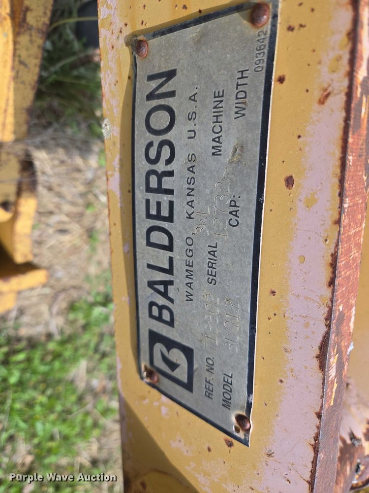 image for item FH6620 Balderson BLQ12 motor grader lifting group