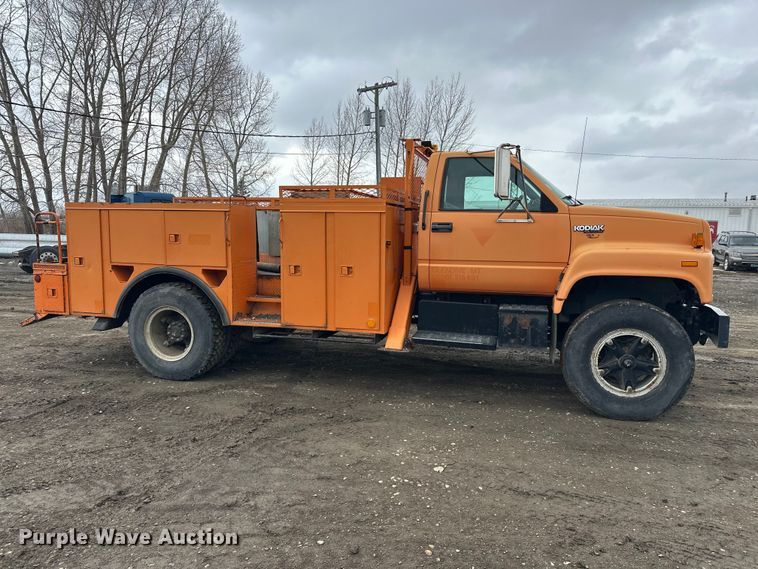 image for item FK0054 1993 Chevrolet Kodiak C7500 utility / service truck