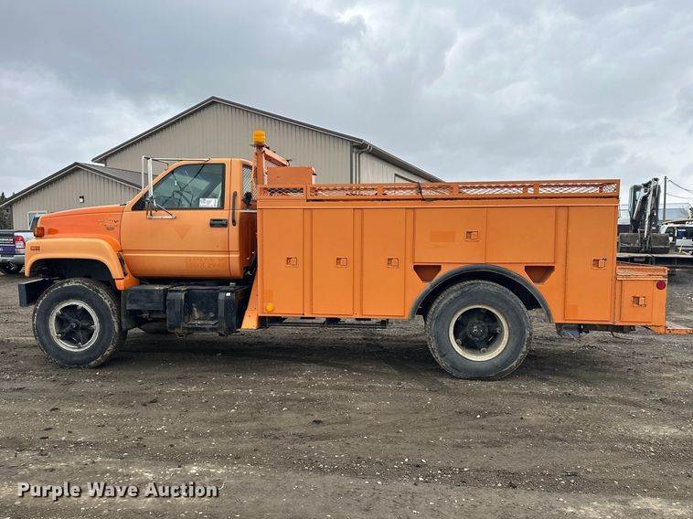 image for item FK0054 1993 Chevrolet Kodiak C7500 utility / service truck
