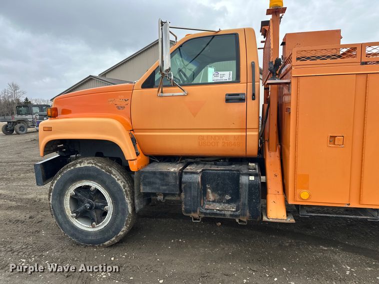 image for item FK0054 1993 Chevrolet Kodiak C7500 utility / service truck