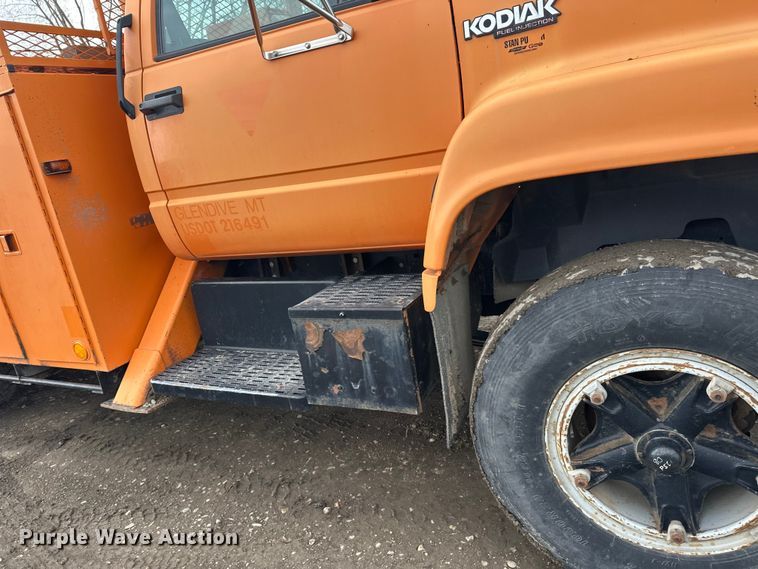 image for item FK0054 1993 Chevrolet Kodiak C7500 utility / service truck
