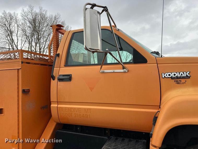 image for item FK0054 1993 Chevrolet Kodiak C7500 utility / service truck