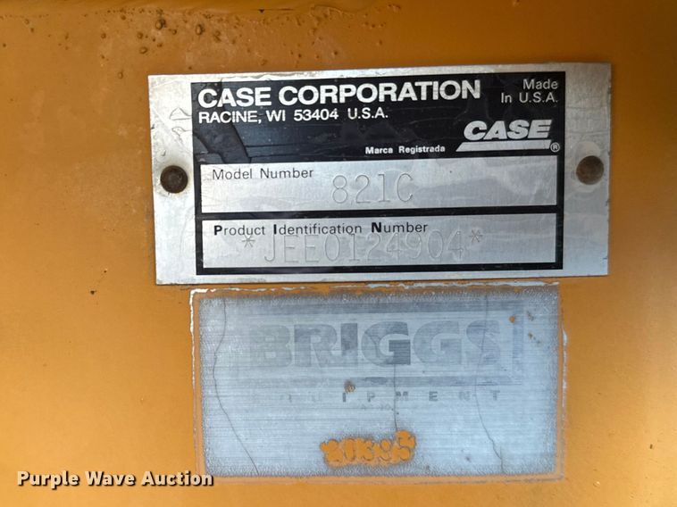 image for item FK0056 2001 Case 821C wheel loader