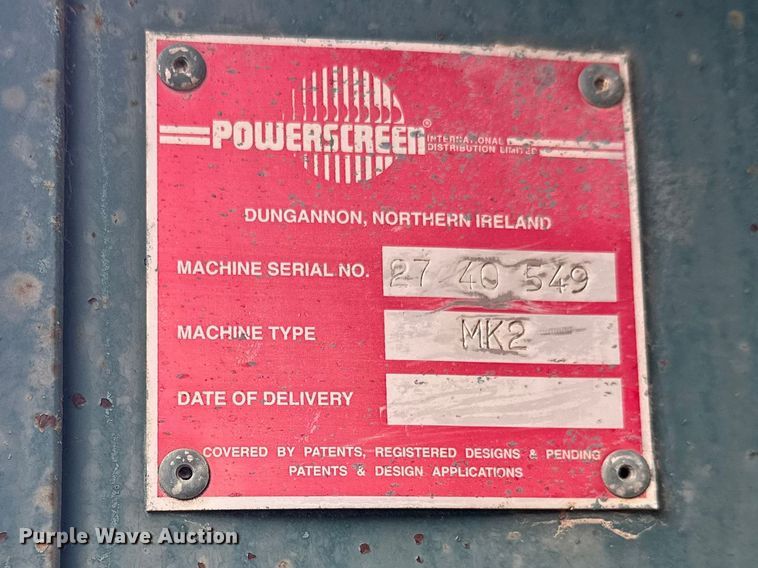 image for item FK0059 Power screen MK2 screen plant