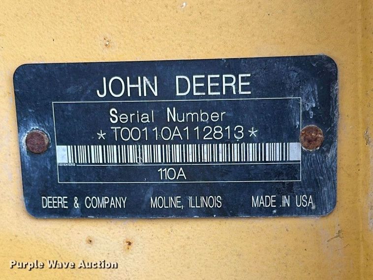 image for item FK1854 John Deere 110 backhoe