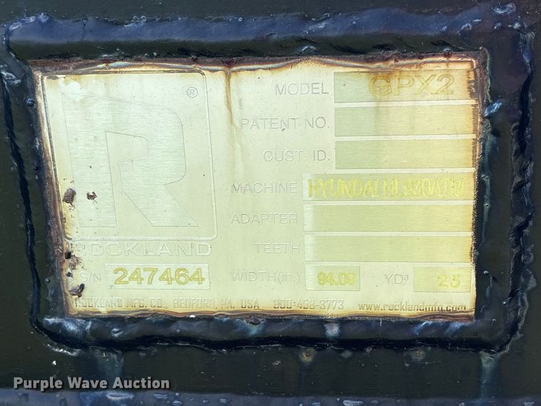 image for item NK9068 Rockland GPX2 wheel loader bucket