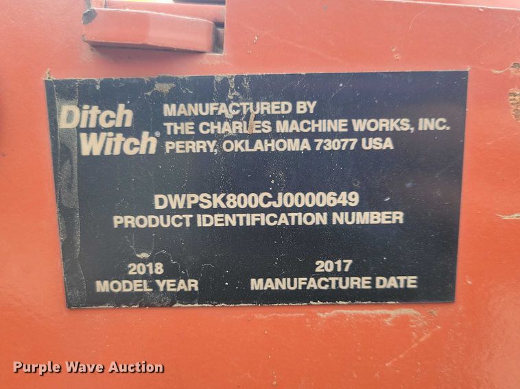 image for item NK9976 2018 Ditch Witch SK800 compact utility loader