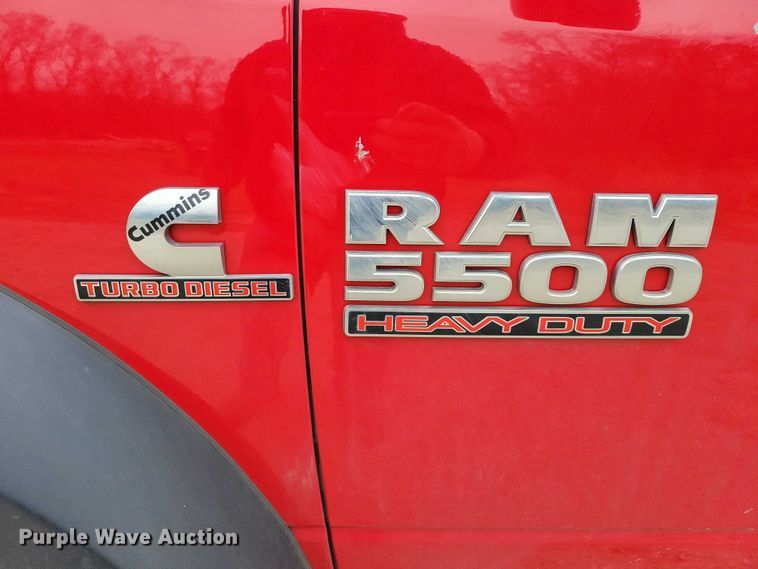 image for item NK9987 2016 RAM 5500 dump flatbed truck