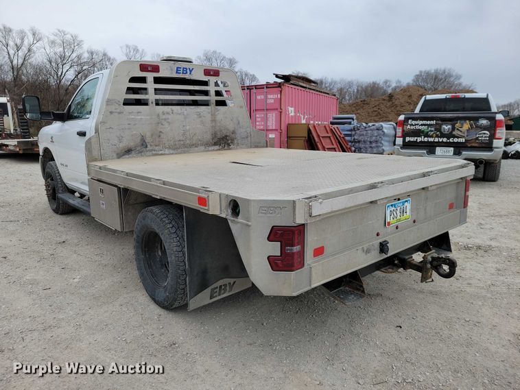 image for item NK9988 2020 RAM 3500 flatbed pickup truck