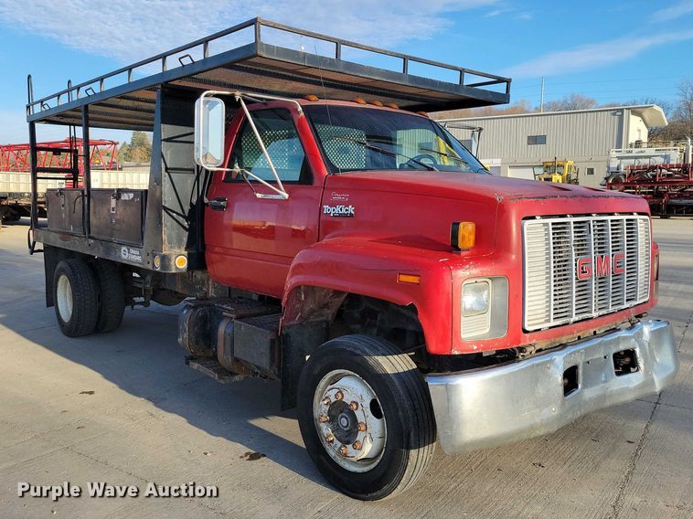 image for item NK9997 1993 GMC Top Kick flatbed truck