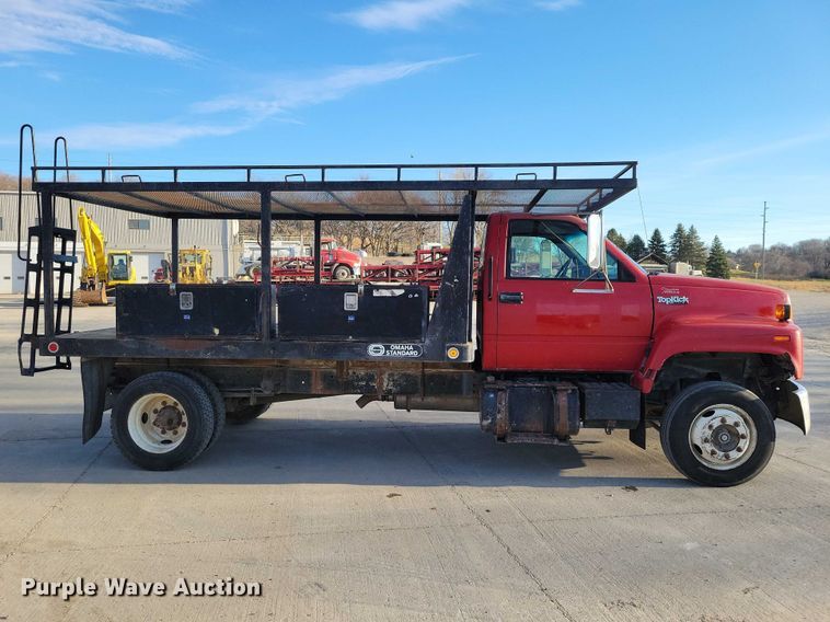 image for item NK9997 1993 GMC Top Kick flatbed truck