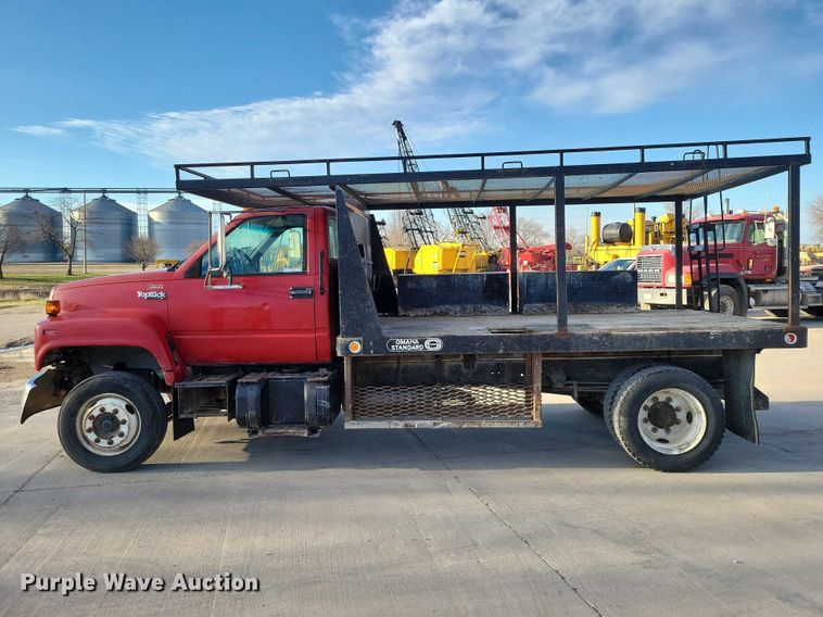 image for item NK9997 1993 GMC Top Kick flatbed truck