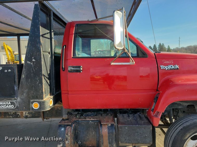 image for item NK9997 1993 GMC Top Kick flatbed truck