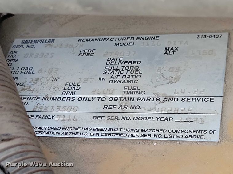 image for item NK9997 1993 GMC Top Kick flatbed truck