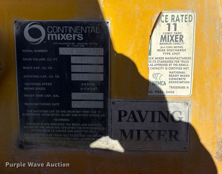 image for item YA1618 2016 Western Star 4700SF ready mix truck