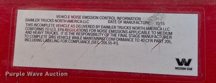 image for item YA1618 2016 Western Star 4700SF ready mix truck