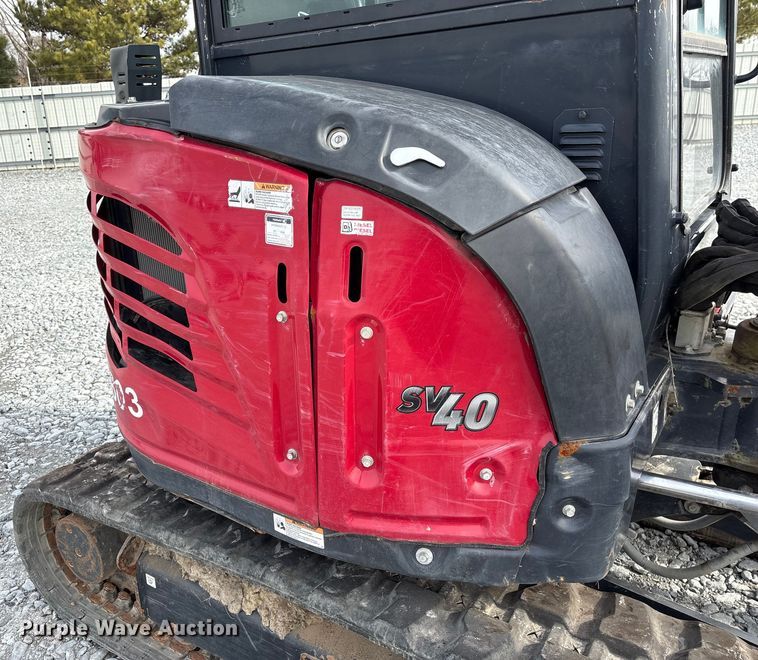 image for item YA2175 2022 Yanmar SV40 mini excavator