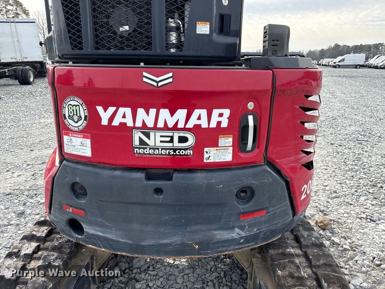 image for item YA2175 2022 Yanmar SV40 mini excavator