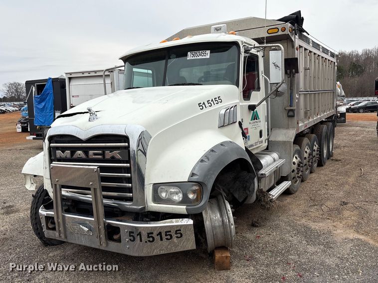 image for item YA2645 2016 Mack GU713 dump truck