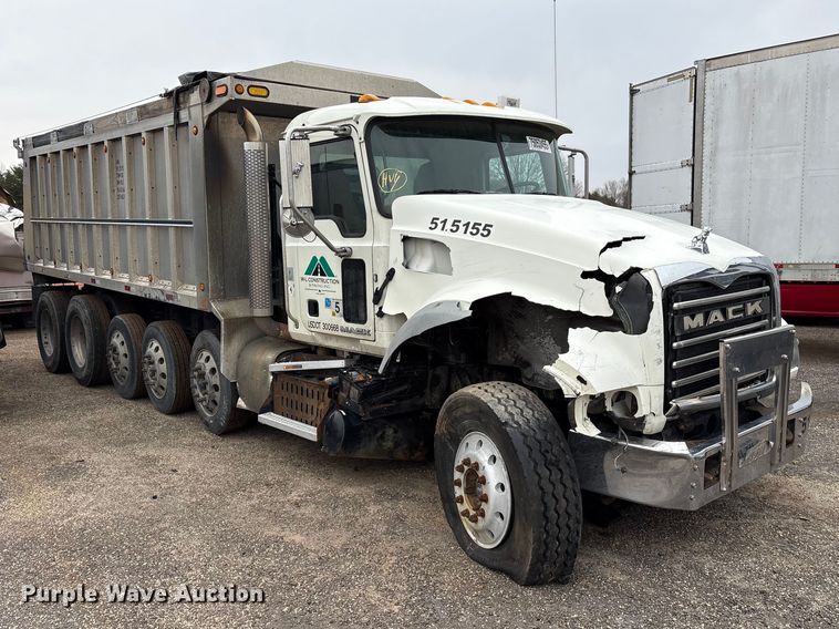 image for item YA2645 2016 Mack GU713 dump truck