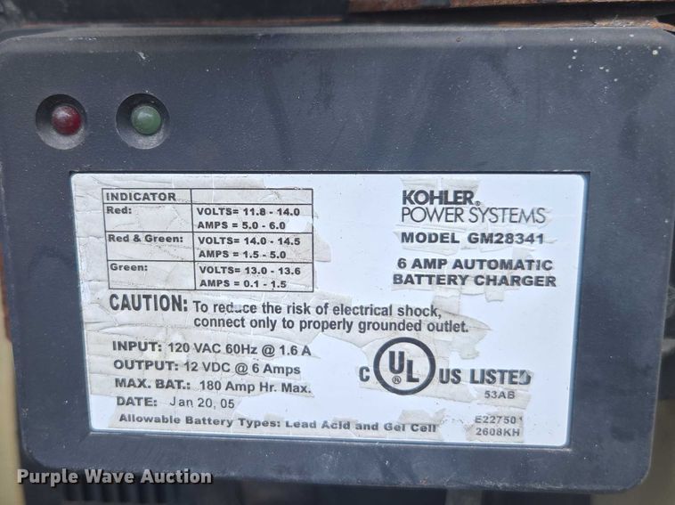 image for item YA2729 2005 Kohler Power Systems generator