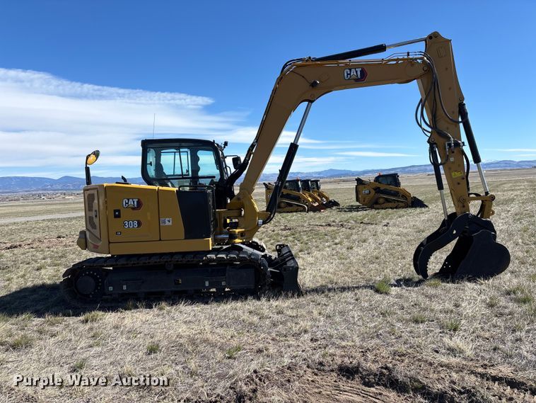 image for item YA2908 2023 Caterpillar 308CR mini excavator