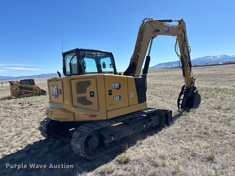 image for item YA2908 2023 Caterpillar 308CR mini excavator