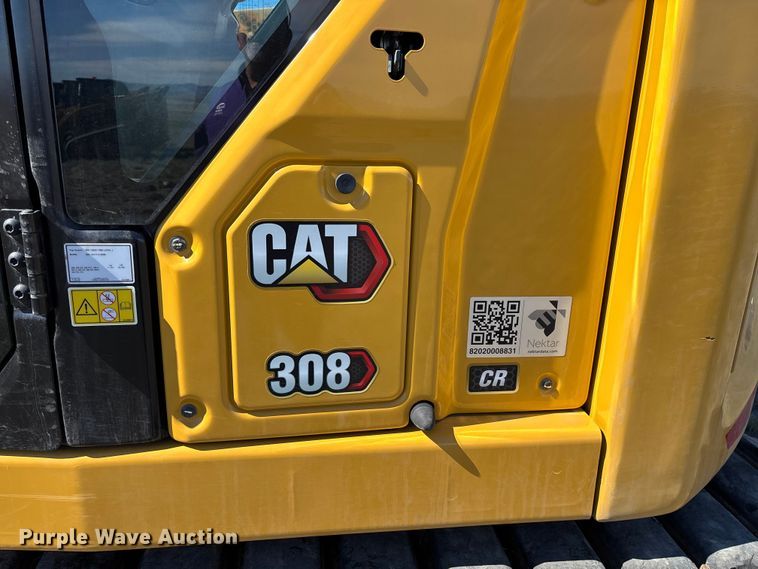 image for item YA2908 2023 Caterpillar 308CR mini excavator