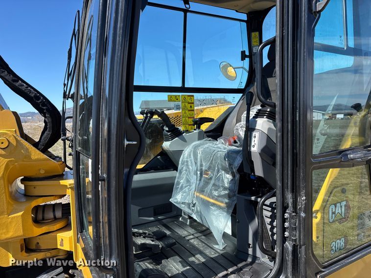 image for item YA2908 2023 Caterpillar 308CR mini excavator