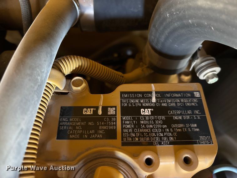image for item YA2908 2023 Caterpillar 308CR mini excavator