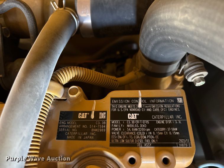image for item YA2908 2023 Caterpillar 308CR mini excavator