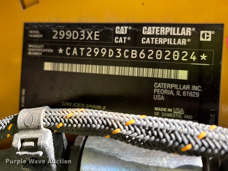 image for item YA2910 2024 Caterpillar 299D3 XE tracked skid steer loader
