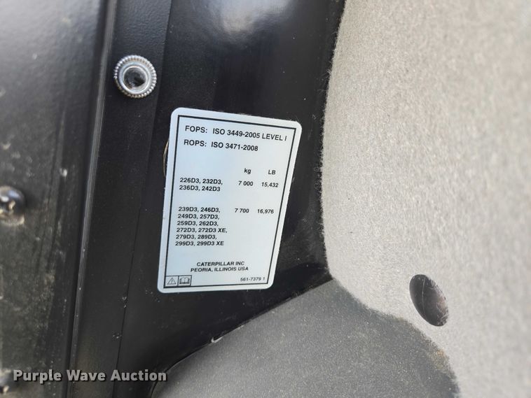 image for item YA2919 2023 Caterpillar 289D3 XPS tracked skid steer loader