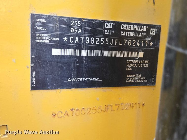 image for item YA2920 2024 Caterpillar 255 XPS tracked skid steer loader