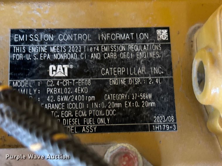 image for item YA2923 2024 Caterpillar 306CR mini excavator