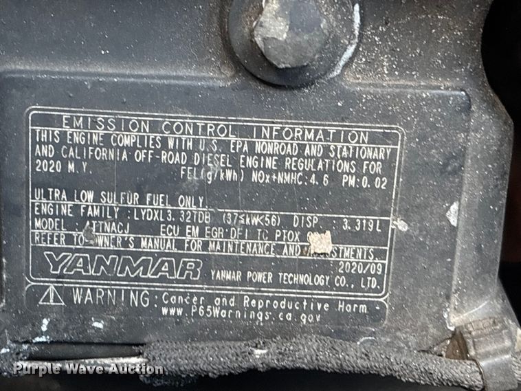 image for item YA3145 2021 John Deere 325G tracked skid steer loader