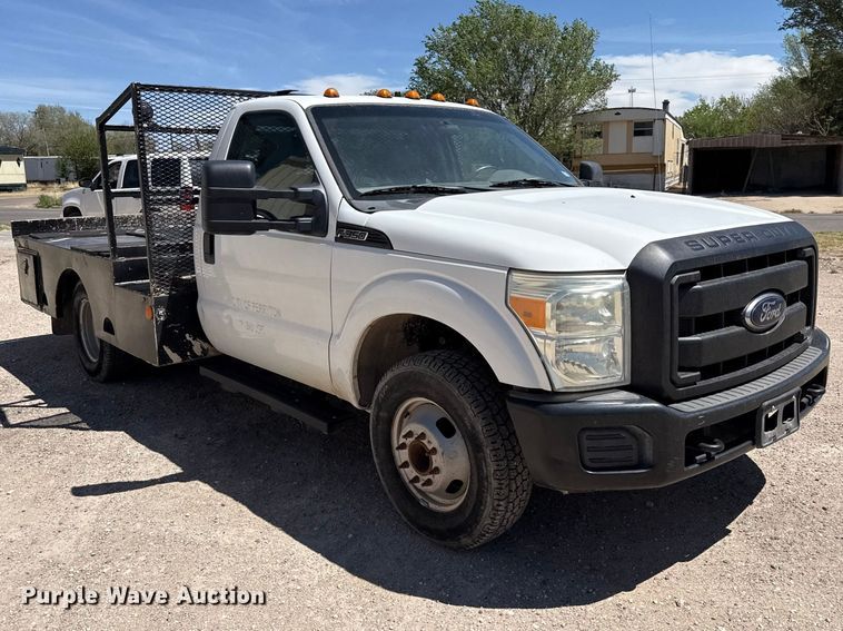 image for item DH1942 2012 Ford F350 Super Duty flatbed pickup truck