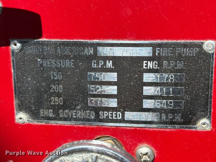 image for item DZ5431 1975 Chevrolet 65 pumper fire truck