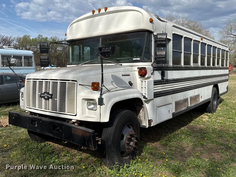 image for item DZ5437 1999 Blue Bird school bus