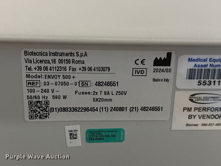 image for item DZ5464 (2) EliTech Envoy analyzers