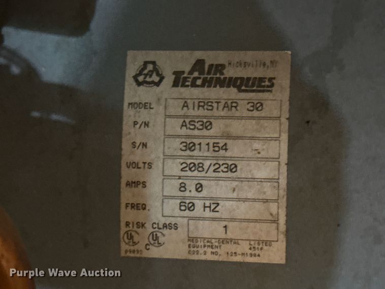 image for item DZ5465 Air Techniques Air Star 30 dental air compressor