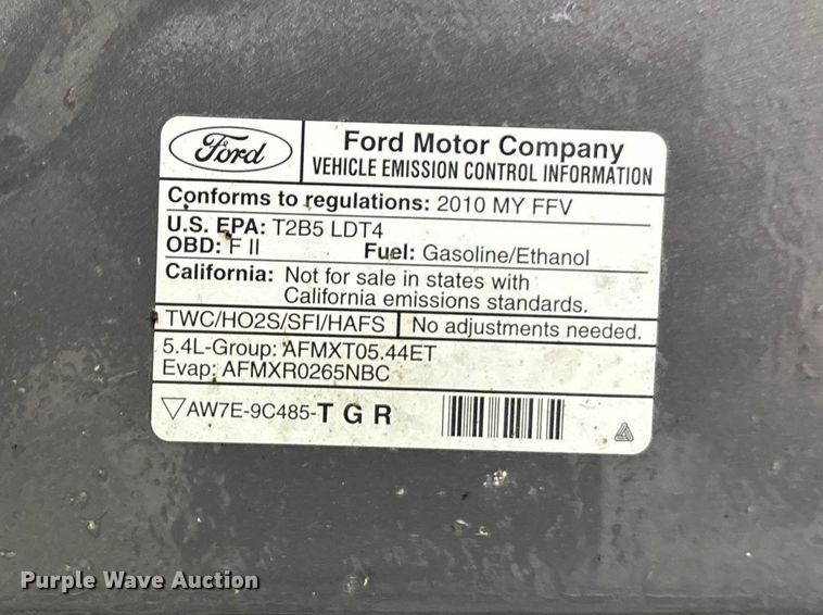 image for item EA4804 2010 Ford F150 Ext. Cab pickup truck