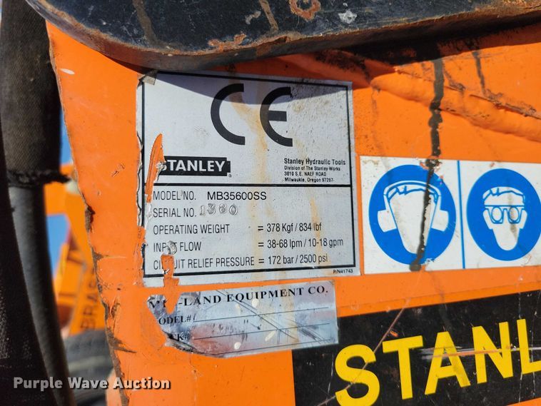 image for item EE0947 Stanley MB356 skid steer breaker