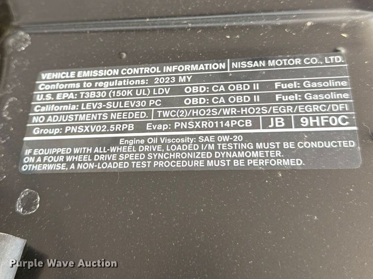 image for item EL0089 2023 Nissan Altima 