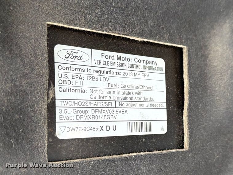 image for item EL0090 2013 Ford Taurus 