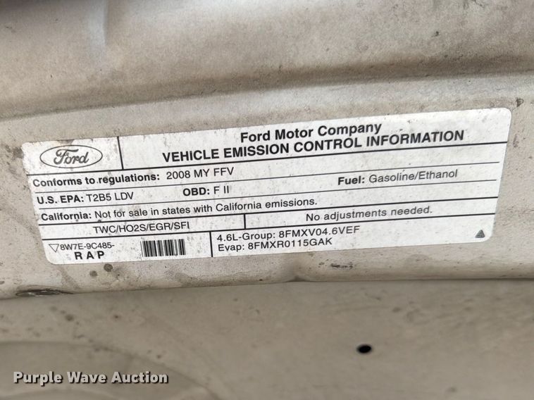 image for item EL0097 2008 Ford Crown Victoria 