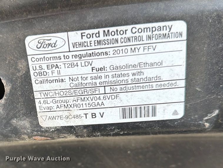 image for item EL0098 2010 Ford Crown Victoria 